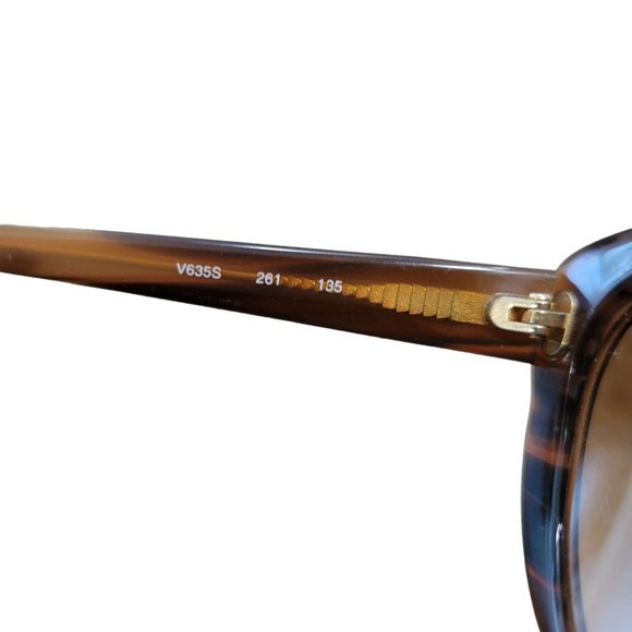 Vintage Womens Valentino V635S 261 135mm Frames Tortoise Cat Eye 1980\'s main image 4